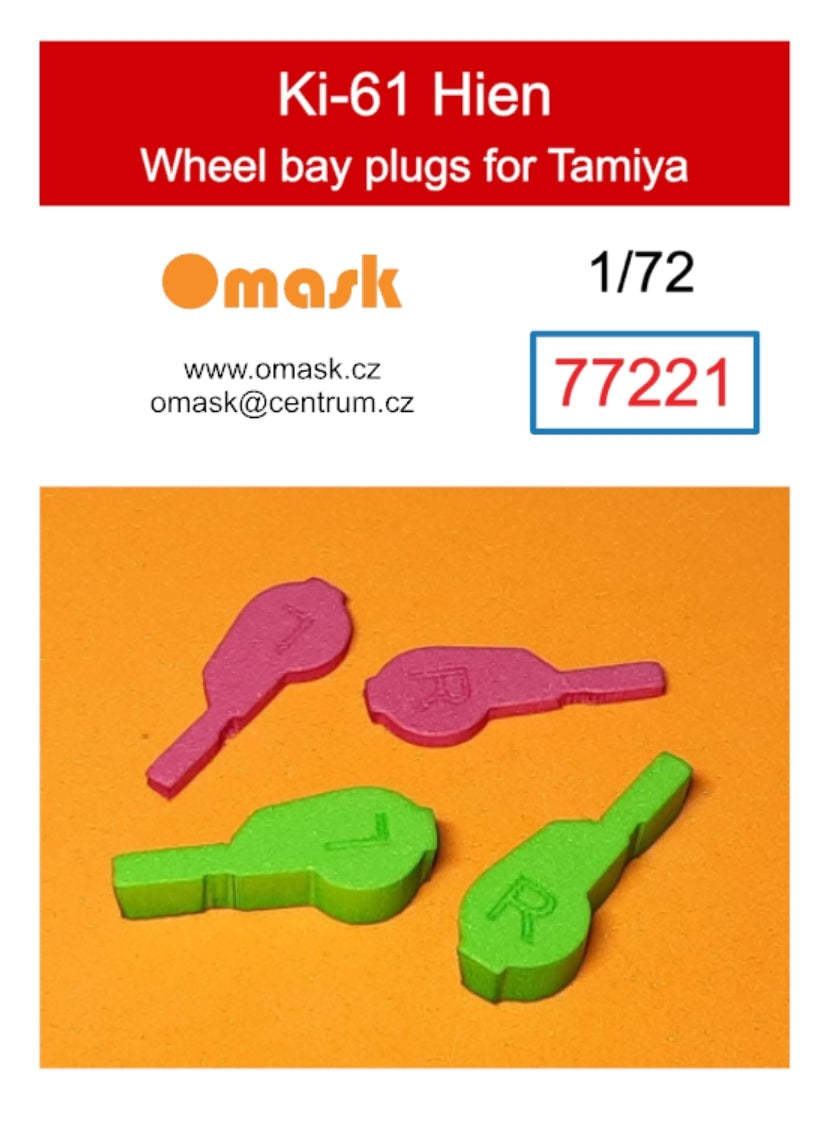 Omask 77221 Bouchons de passage de roue Ki-61 Hien (pour Tamiya) 1/72