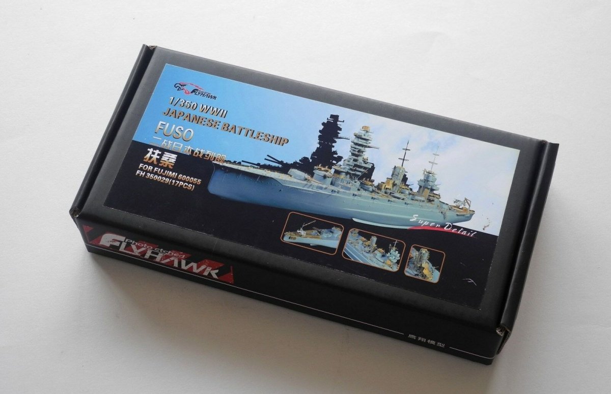 Pièces de détail pour le cuirassé japonais Fuso de la Seconde Guerre mondiale (Flyhawk FH350029, pour Fujimi 600055) à l&amp;#39;échelle 1/350