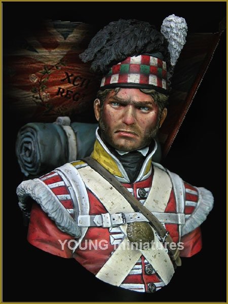 Young Miniatures YH1826 Le 92e régiment des Gordon Highlanders, Waterloo 1815, échelle 1/10