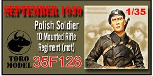 ToRo Modèle 35F126 Septembre 1939 - Soldat polonais, 10e Régiment de Fusiliers Montés (mot) Figurine avec décalcomanies / Deux têtes différentes incluses 1/35 – image 2