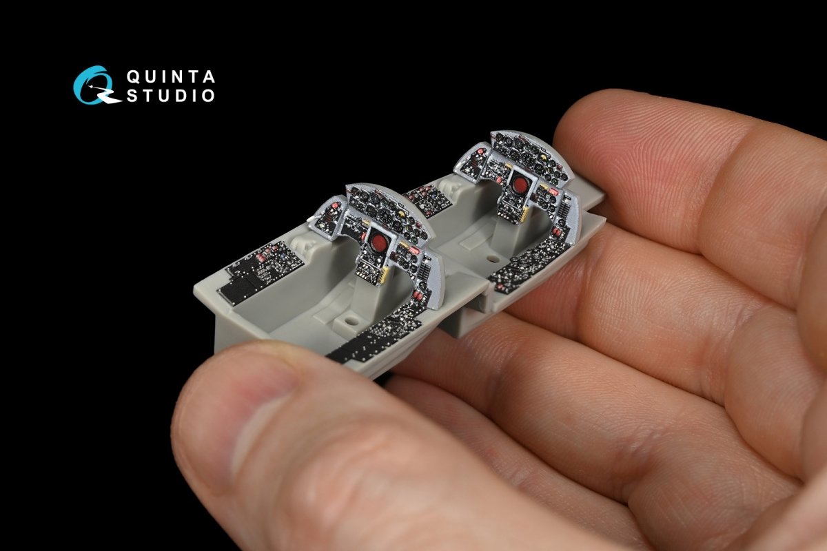 Intérieur imprimé en 3D et coloré sur papier décalcomanie Quinta Studio QD48152 TF-104G (pour maquette Hasegawa) 1/48  – image 3