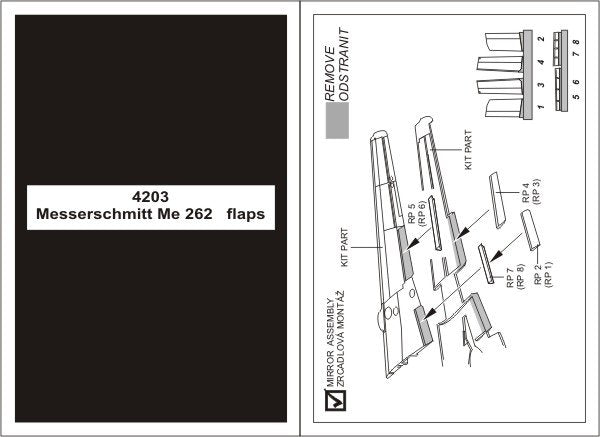 Aires 4203 Me 262A Volets Schwalbe 1/48 TAMIYA – image 2