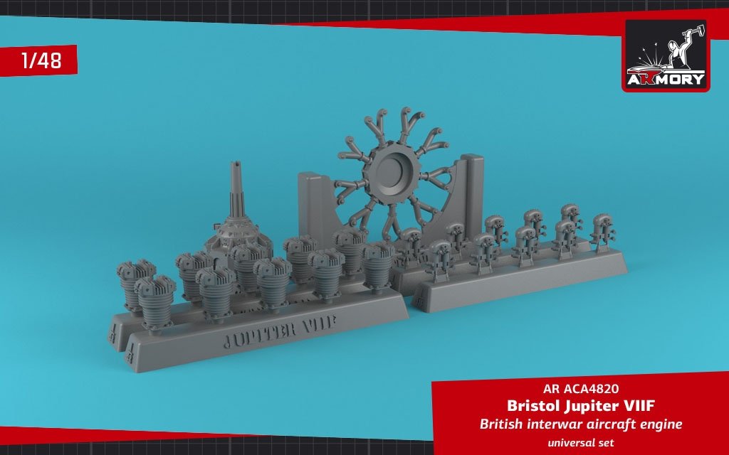 Armory Models ACA4820 Moteur d&amp;#39;avion Bristol Jupiter VII 1/48 – immagine 3