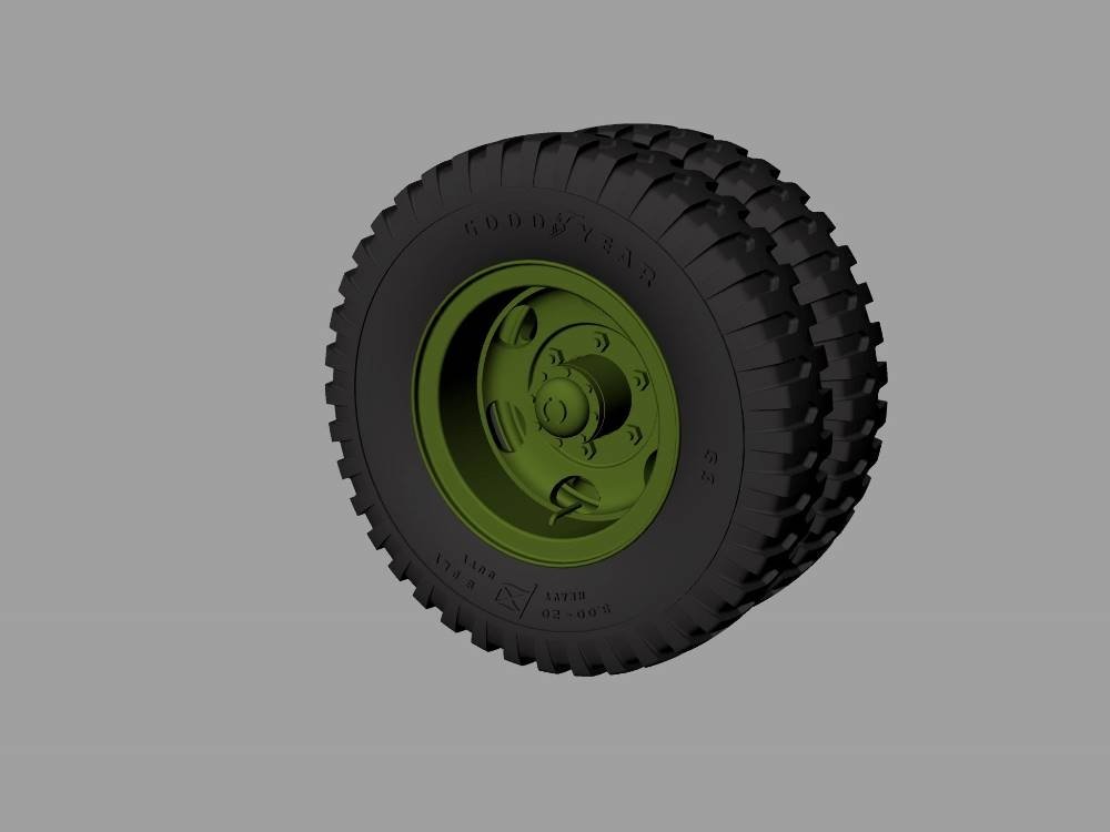 Roues de route pour camions Panzer Art RE35-529 M35 et M109 (Goodyear) 1/35 – immagine 2