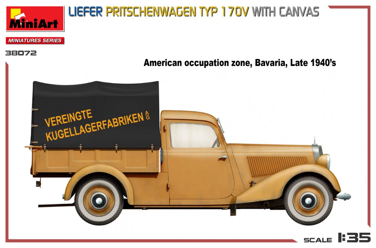 MiniArt 38072 LIEFER PRITSCHENWAGEN TYP 170V WITH CANVAS 1/35 – zdjęcie 6