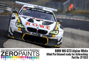 Peinture Zero Paints ZP-1553 BMW M6 GT3 Blanc Alpin 60 ml