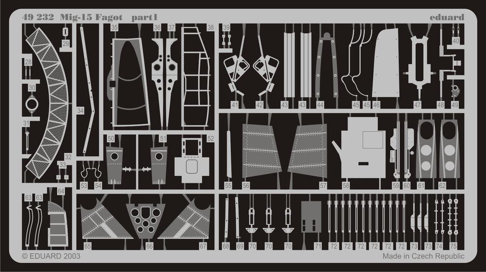 Eduard 49232 MiG-15 Fagot 1/48 Trompettiste – immagine 2