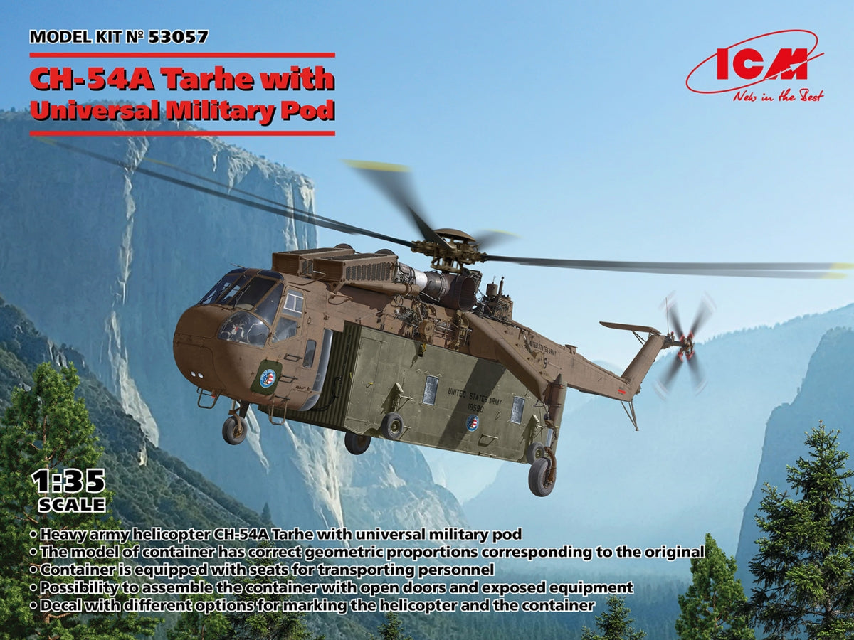ICM 53057 CH-54A Tarhe with Universal Military Pod 1/35 – zdjęcie 2