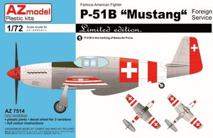 Maquette AZ7514 P-51B Mustang Services étrangers 1/72