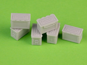 Boîtes de munitions Master GM-35-068 M2 pour fusil Browning M2 .50 - Utilisées pendant la Seconde Guerre mondiale (6 pièces) - FERMÉES 1/35 – immagine 2