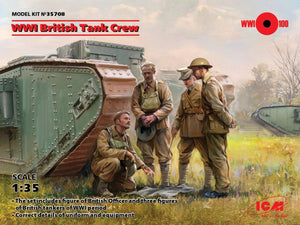 ICM 35708 Équipage de char britannique de la Première Guerre mondiale - 4 figurines 1/35