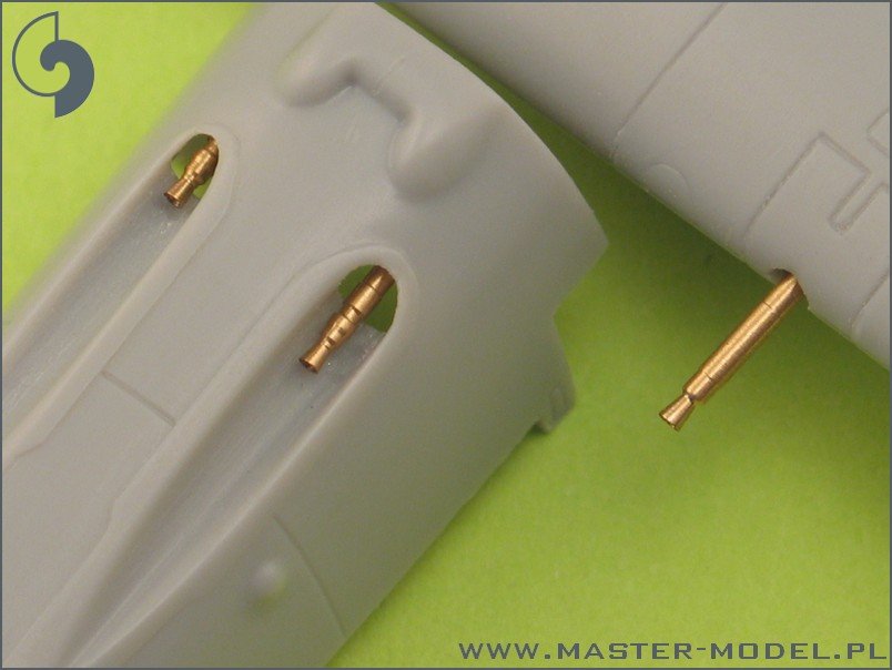 Master AM-72-009 Bf 109 E3 - E9, T armament set (MG 17 tips, MG FF barrels) – zdjęcie 3