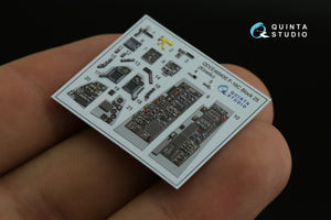 Intérieur coloré imprimé en 3D sur papier décalcomanie (outillage Kinetic 2022) pour F-16C Block 25 de Quinta Studio (échelle 1/48) (petite version) – image 2