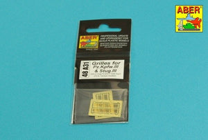 Aber 48A31 Grilles pour Pz.Kpfw. III et Stug III Compatibles avec les modèles Tamiya : 32540 ; 32524 ; 32525 ; 32543 ; 1/48 – imagen 5