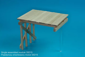 RB Model 35D15 WW II Wooden bridge Price for single module 1/35 – zdjęcie 3