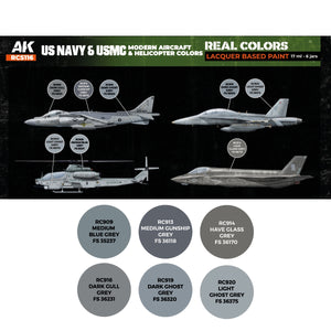 AK Interactive RCS116 Couleurs des avions et hélicoptères modernes de l&amp;#39;US Navy et de l&amp;#39;USMC 6x17ml – image 2