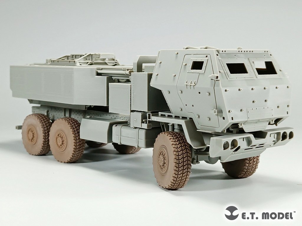 ET Model P35-127 Système de roquettes d&amp;#39;artillerie à haute mobilité américain M142 (HIMARS) Roues affaissées pour maquette Trumpeter 1/35 – image 6