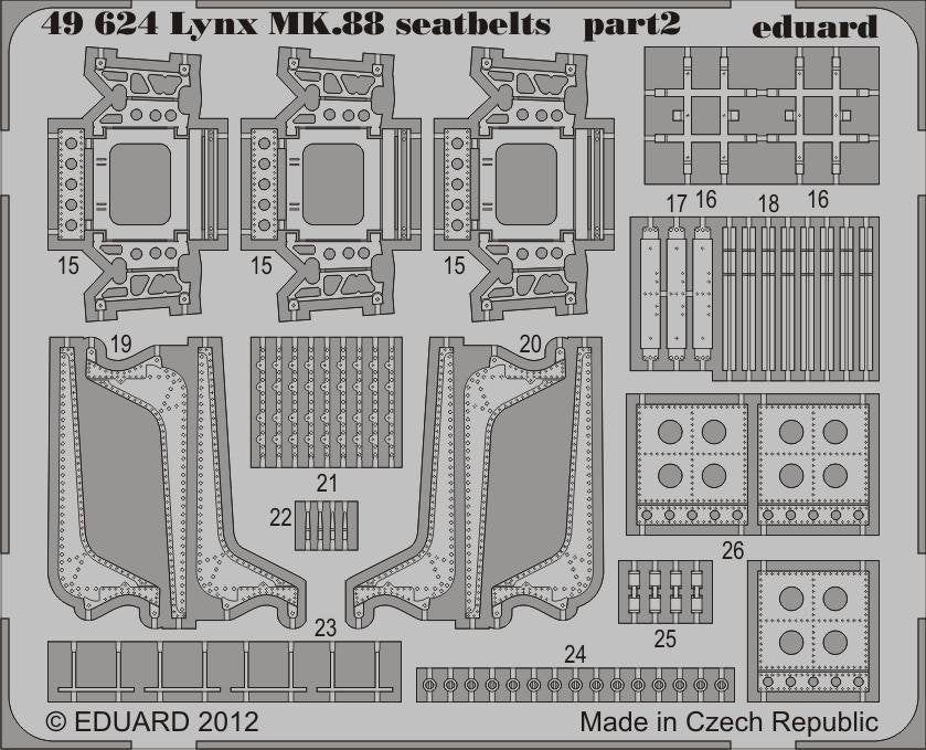 Ceintures de sécurité Eduard 49624 Lynx Mk.88 1/48 (Airfix) – image 2