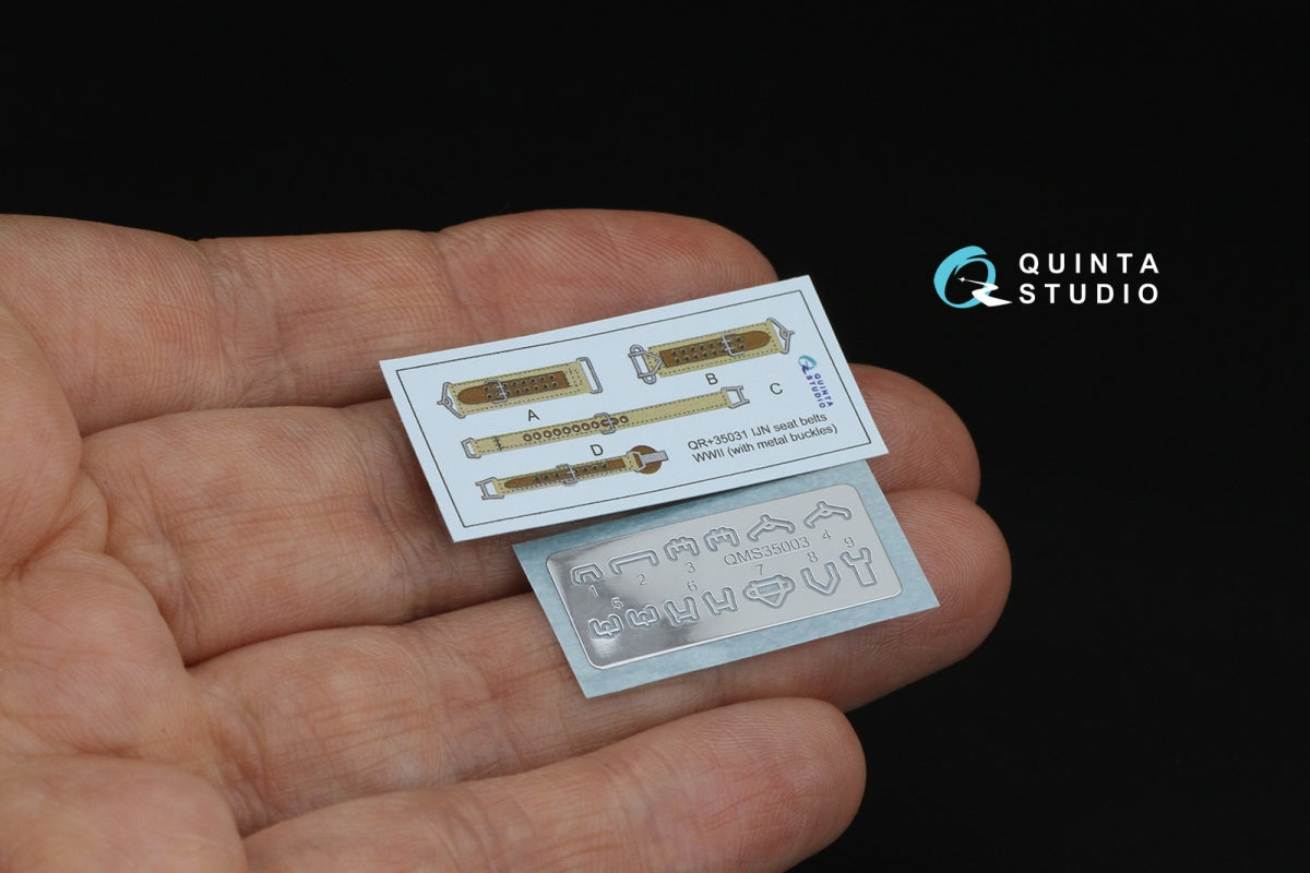 Quinta Studio QR+35031 WWII Imperial Japanese Navy seatbelts (with metal buckles) (All kits) 1/35