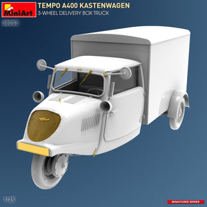 MiniArt 38053 TEMPO A400 KASTENWAGEN CAMION CAISSE DE LIVRAISON À 3 ROUES 1/35  – immagine 4