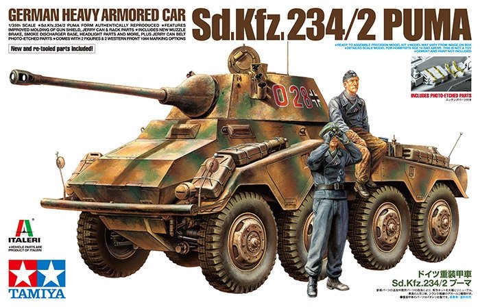 Tamiya 37018 Voiture blindée lourde allemande Sd.Kfz.234/2 Puma 1/35