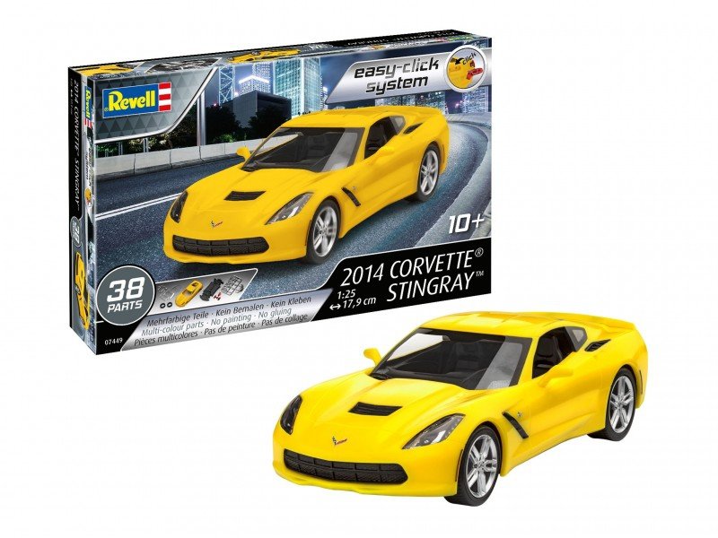 Revell 67449 Corvette Stingray 2014, échelle 1/25 – image 3