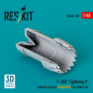 RESKIT RSU48-0458 F-35B &amp;quot;Lightning II&amp;quot; exhaust nozzle (Parked/Fly) for Italeri kit (3D printed) 1/48 – zdjęcie 2