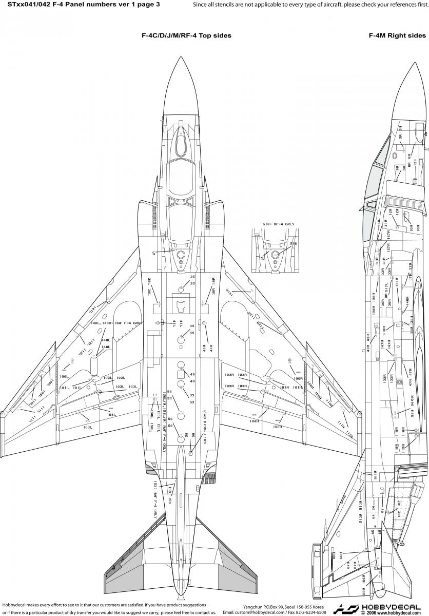 HobbyDecal ST32042V1 F-4 Numéros de panneau Police de pochoir blanche version 1 1/32 – immagine 4