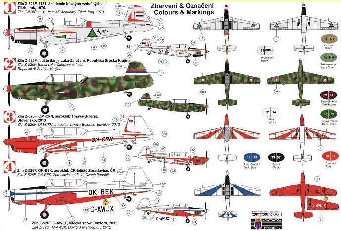 Kovozavody Prostejov KPM0155 Zlin Z-526F « Trenér » 1/72 – image 2