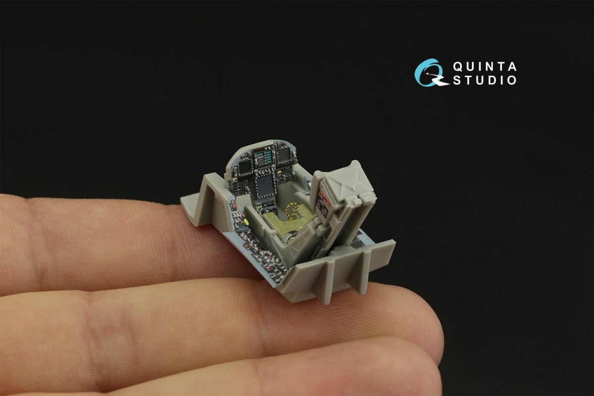 Intérieur imprimé en 3D et coloré sur papier décalcomanie Quinta Studio QD48278 F/A-18A++ (HobbyBoss) 1/48 – image 12