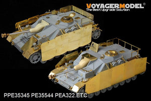 Maquette Voyager PEA322 StuG.IV allemand de la Seconde Guerre mondiale - Pièces supplémentaires (pour DRAGON) 1/35 – image 3