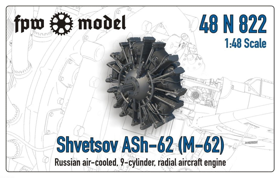FPW modèle 48N822 Shvetsov ASh-62 (M-62) 1/48 