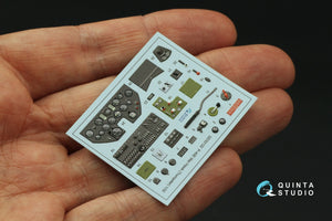 Intérieur imprimé en 3D et coloré sur papier décalcomanie Quinta Studio QD32122 P-40E War Hawk (Trumpeter) 1/32 – immagine 4