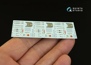 Intérieur imprimé en 3D et coloré sur papier décalcomanie Quinta Studio QD48055 F-4J (pour kit ZM SWS) 1/48 – immagine 3