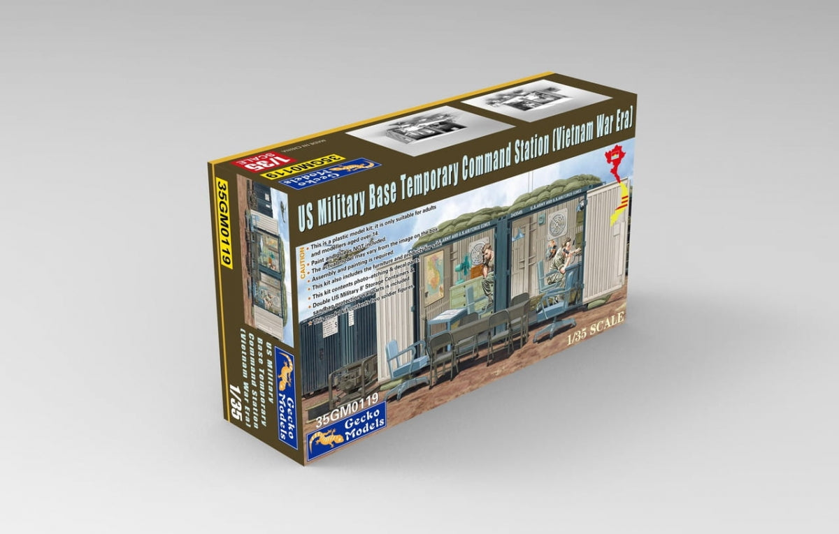 Gecko Models 35GM0119 US Military Base Temporary Command Station (Vietnam War Era) 1/35
