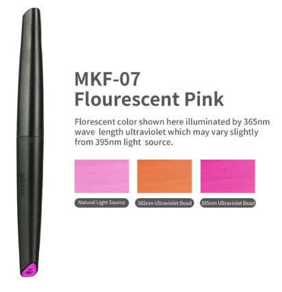 Marqueur à pointe souple à base d'eau DSPIAE MKF-07 Rose fluorescent