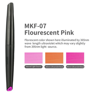 Marqueur à pointe souple à base d&amp;#39;eau DSPIAE MKF-07 Rose fluorescent