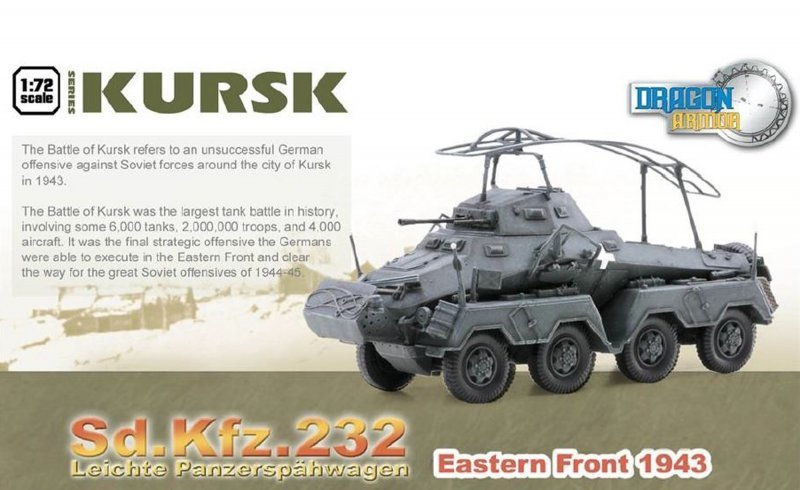 Dragon 60618 Sd.Kfz.232 Leichte Panzerspahwagen Front de l'Est 1943 (1/72)