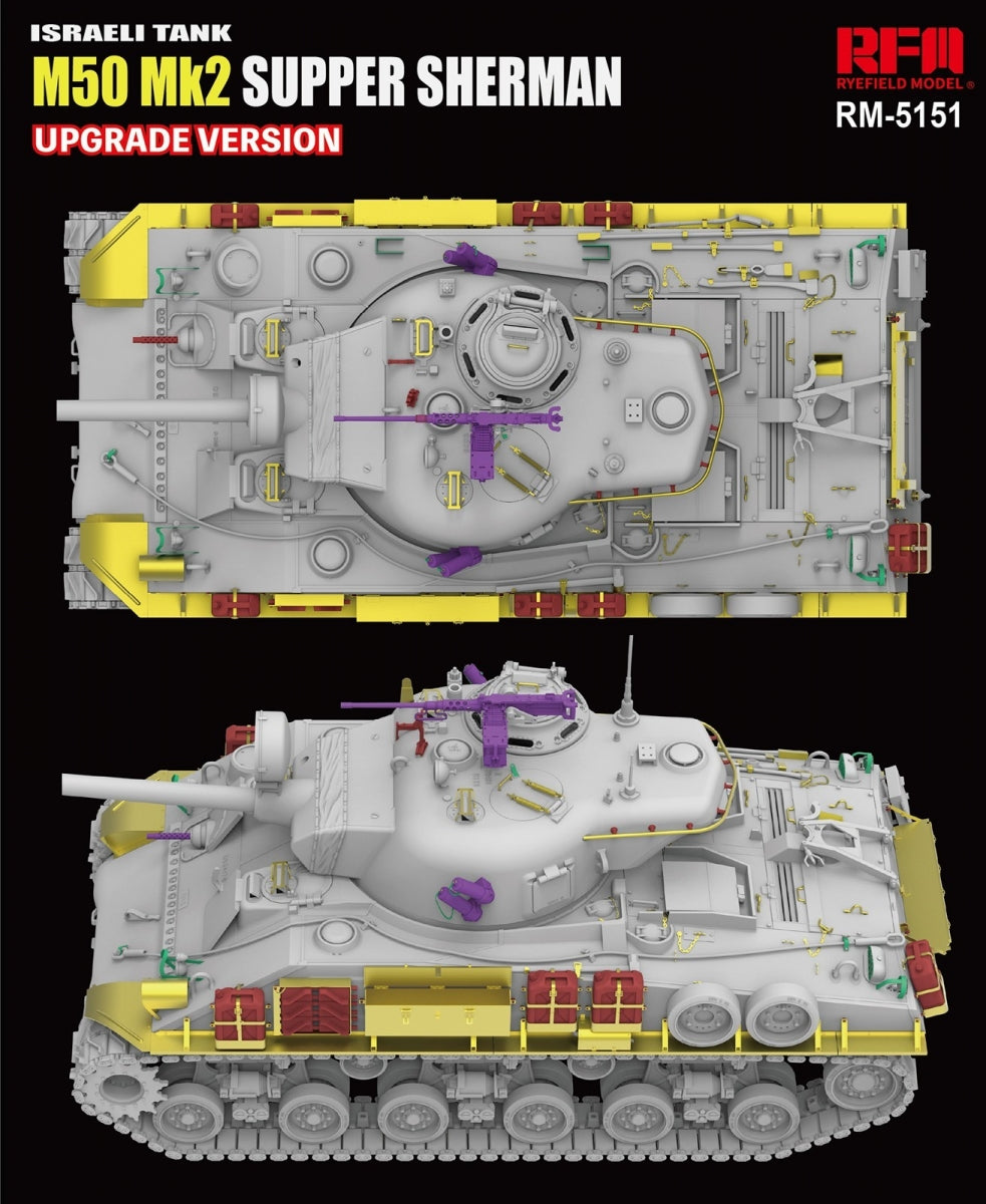 Rye Field Model 5151 M50 Mk2 Super Sherman Upgrade Version 1/35