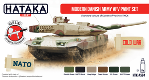 Kit de peinture Hataka HTK-AS84 pour véhicules blindés de combat de l&amp;#39;armée danoise moderne (6 x 17 ml) – immagine 2