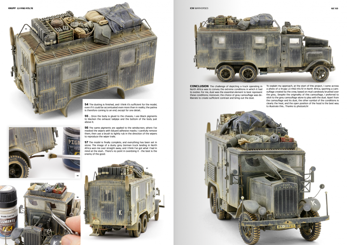 AK Interactive AK130011 ICM – Comment peindre et vieillir des camions et des chevaux de guerre de la Seconde Guerre mondiale - Anglais  – image 3
