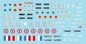 Star Decals 72-A1106 Véhicules de combat français en Afrique n° 1 La France de Vichy et les FFL - Forces Françaises Libres 1/72 – imagen 3
