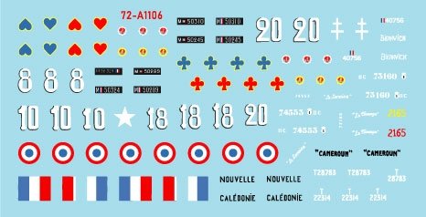 Star Decals 72-A1106 Véhicules de combat français en Afrique n° 1 La France de Vichy et les FFL - Forces Françaises Libres 1/72 – imagen 3