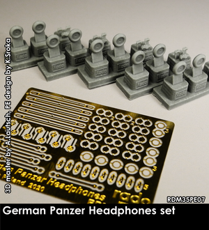 RADO Miniatures RDM35PE07 Ensemble casque audio Panzer allemand 1/35