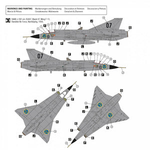 Hobby 2000 72055 Saab J-35F Draken (HASEGAWA + CARTOGRAF + MASQUES) 1/72 – image 3