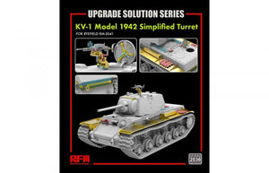 Maquette Rye Field 2036 KV-1 Modèle 1942 Tourelle simplifiée - Solution de modernisation 1/35