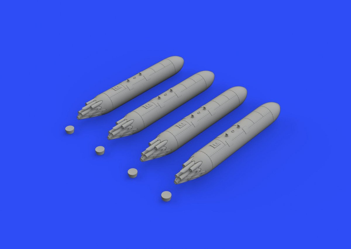 Distributeur SUU-7 Eduard 648478 avec tubes allongés 1/48 – immagine 3