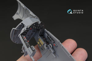 Intérieur imprimé en 3D et coloré sur papier décalcomanie pour le F4U-1 Corsair (modèle « cage à oiseaux ») de Quinta Studio QD32015 (pour maquette Tamiya) au 1/32 – image 3