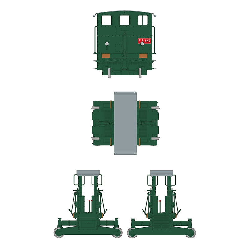 AK Interactive AK35009 AUTOMOTORE FS 206/207/208 SOGLIOLA RAIL SHUNTER – TREN DE MANIOBRAS 1/35 – imagen 4