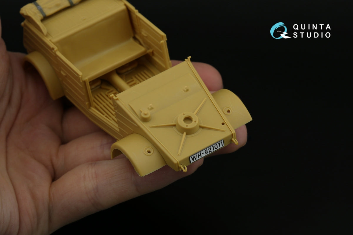 Intérieur imprimé en 3D et coloré sur papier décalcomanie Quinta Studio QD35143 Kubelwagen Type 82 (Hero) 1/35  – Bild 6
